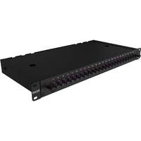 Excel Enbeam 24 Way Multimode Fibre Optic Panel 24 LC Duplex 48F + Pigtail & Cass Violet